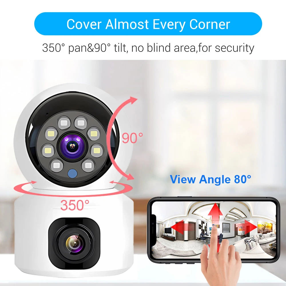 Dual-Lens Smart Security Camera
